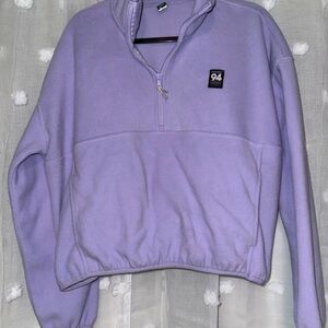 Old Navy Lavender Quarter-Zip Sweater